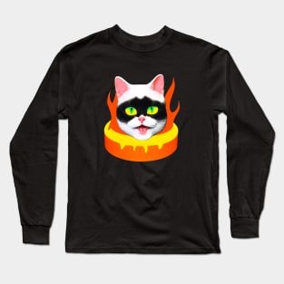 Scream Cat Long Sleeve T-Shirt